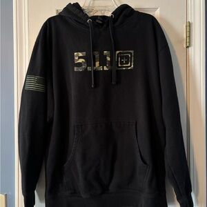 5.11 Tactical Men's Black Camo Logo Hoodie